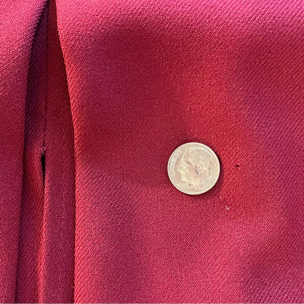 Burgundy Kick Pleat Skirt - Picture 4 of 4